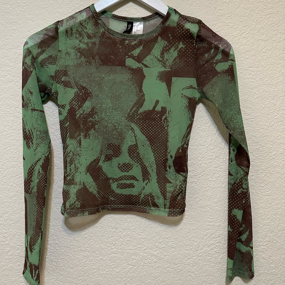 H&M Mesh crop top